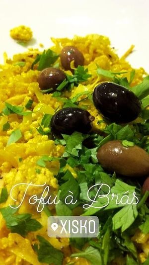 Tofu à Brás at Xisko in Guimaraes