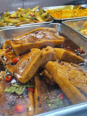 Braised toufu ~ at Yi Sheng 益生素食 - East Coast in East Singapore