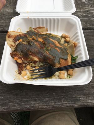 Vegan read bead crepe at CrepeBerry in Wellesley