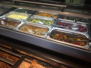 Salad buffet at Veggie in Casablanca