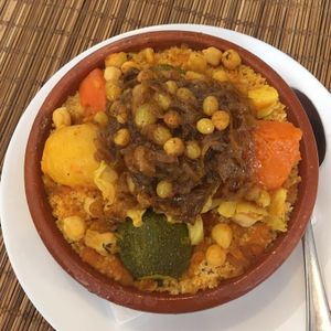 vegan couscous at Veggie in Casablanca