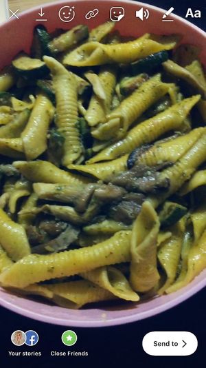 Spanish pennes  at Veggie in Casablanca