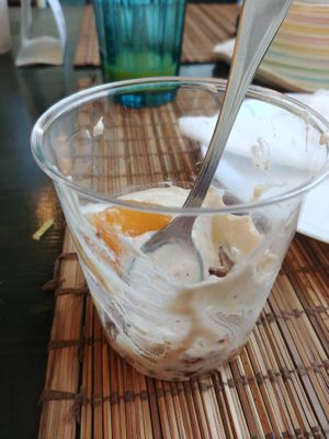 Vegan cheesecake - ate half before I managed to take a photo at Veggie in Casablanca