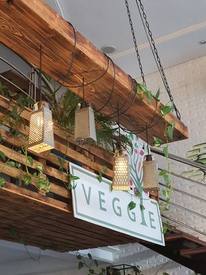 Innovative-  grater light fixtures at Veggie in Casablanca