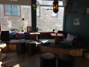 chilling area  at Dwell in Bergen