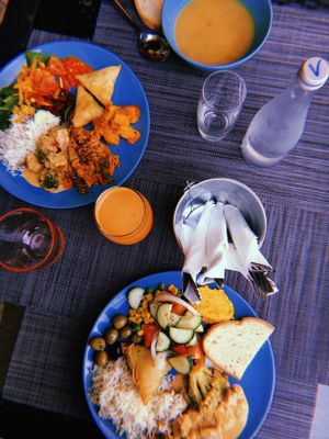 Veggie buffet  at Ohana By Naz in Lisbon