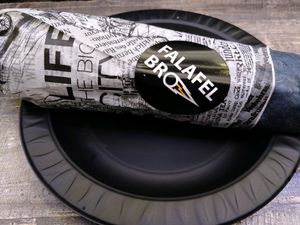 falafel wrap with cheese at Falafel Bro - Oruzheynyy in Moscow