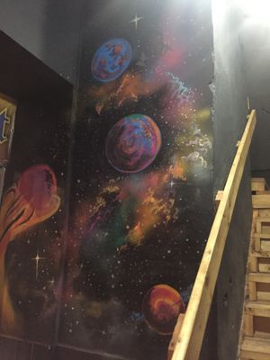 Interior theme  at Falafel Bro - Oruzheynyy in Moscow