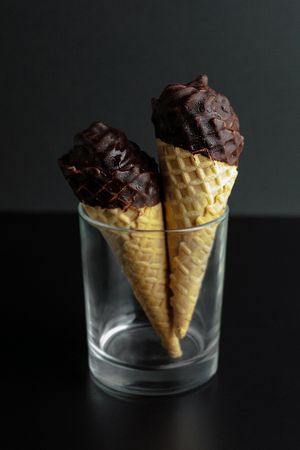 Amazing ice cream cones with soy milk at Falafel Bro - Oruzheynyy in Moscow