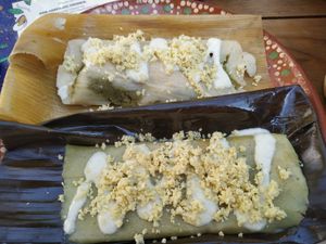Tamales at Casa Cacau in Ajijic