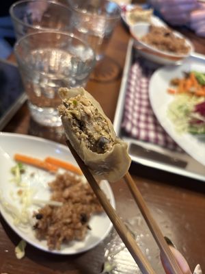 inside dumpling   at Vegefirst in Nagoya