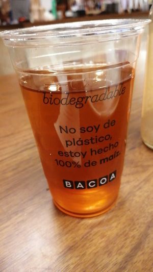 Ice-tea de melocotón at Bacoa - Universitat in Barcelona