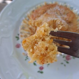 Muffin with carrots and apple at Crops in Magdeburg