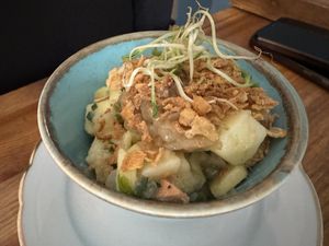 potato salad  at Crops in Magdeburg