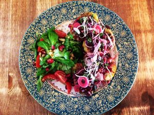 Oven baked potatoe at Crops in Magdeburg
