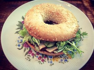 Bagel at Crops in Magdeburg