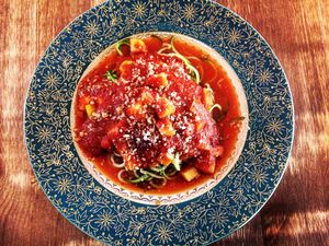 Zucchinispaghetti at Crops in Magdeburg