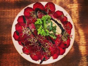 Rote Beete Carpaccio  at Crops in Magdeburg