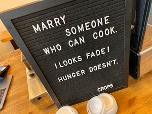 sign at Crops in Magdeburg