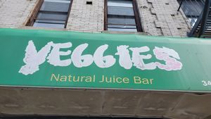 outside at Veggies in Brooklyn