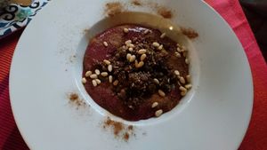 delicious dessert  at Seila - Raw in Riga