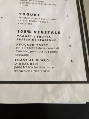 Menu  at Coccodi il Dolce e il Salato in Cagliari