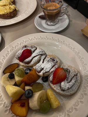 vegan pancakes! 😍  at Coccodi il Dolce e il Salato in Cagliari