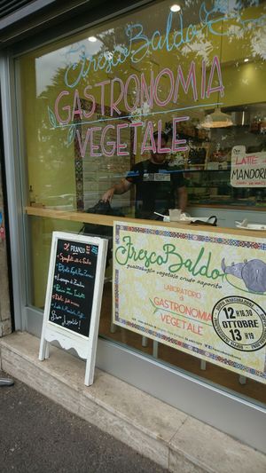 Outside  at FrescoBaldo in Rome