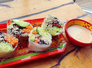 summer Rolls  at Lone Wolf Cafe in Coggeshall