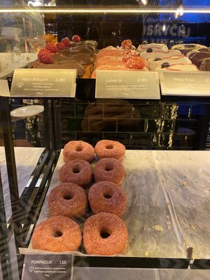 Part of donut selection at Holy Donut - Vokiečių in Vilnius