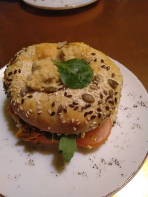 Vegan bagel at Holy Donut - Vokiečių in Vilnius