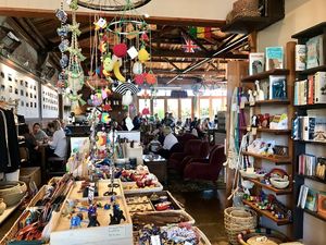 little adjacent shop with ethical and sustainable goods at Addington Coffee Co-op in Christchurch