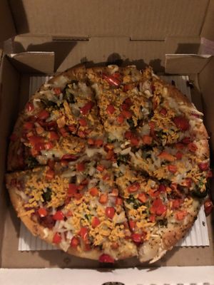 Little Green with Daiya Cheddar and Daiya Mozza at Red Tomato Pies in Williams Lake