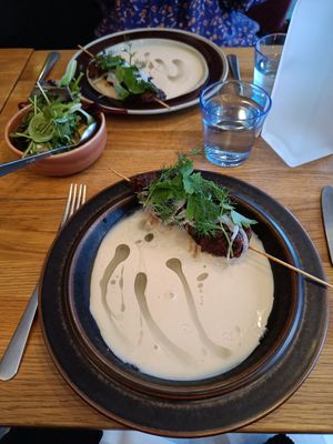 Homemade seitan at Ravintola Kuori in Turku