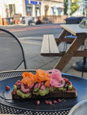 Avocado toast at Alive in Geneva