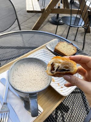 Vegan Chocolate croissant   at Alive in Geneva