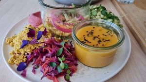 Brunch plate at Alive in Geneva