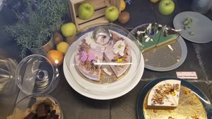 Raw cheesecake with raspberry at Alive in Geneva