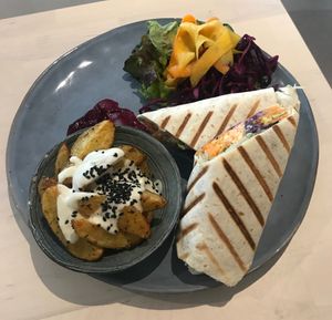 Shawarma with classic potatoes   at Alive in Geneva