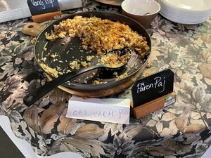 Very tasty Swedish kind of crumble at Anita på Börringekloster in Svedala