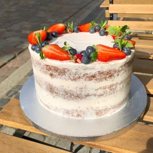 We also make occasional cakes and other sweets. Of course, all without sugar and without wheat. at Jaglana in Poznan