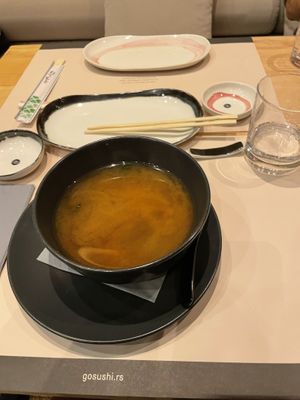 Miso soup  at Go Sushi - Svetozara Markovića in Belgrade