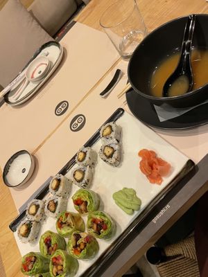 Mushroom roll and Cali tofu tempura  at Go Sushi - Svetozara Markovića in Belgrade