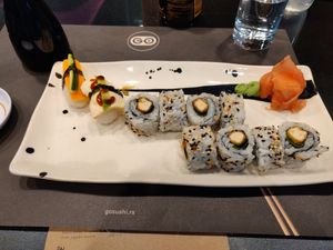 Tofu California rolls, tofu nigiri at Go Sushi - Svetozara Markovića in Belgrade