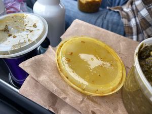 Everything was oily - not recommended to eat in a car  at Jewel of India in Waterville