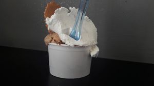 Vegan whipped cream at Gelosia in Rome