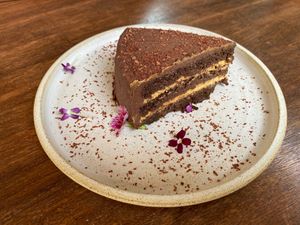 Torta húmeda at Veda Restaurante in Miraflores