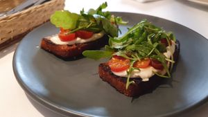 Bruschettas  at Veda Restaurante in Miraflores