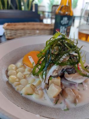 Vegan ceviche at Veda Restaurante in Miraflores