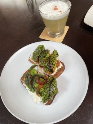 Bruschetta   at Veda Restaurante in Miraflores